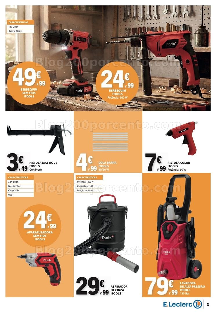 Antevisão Folheto E-LECLERC Bazar Promoções de 8 a 21 outubro